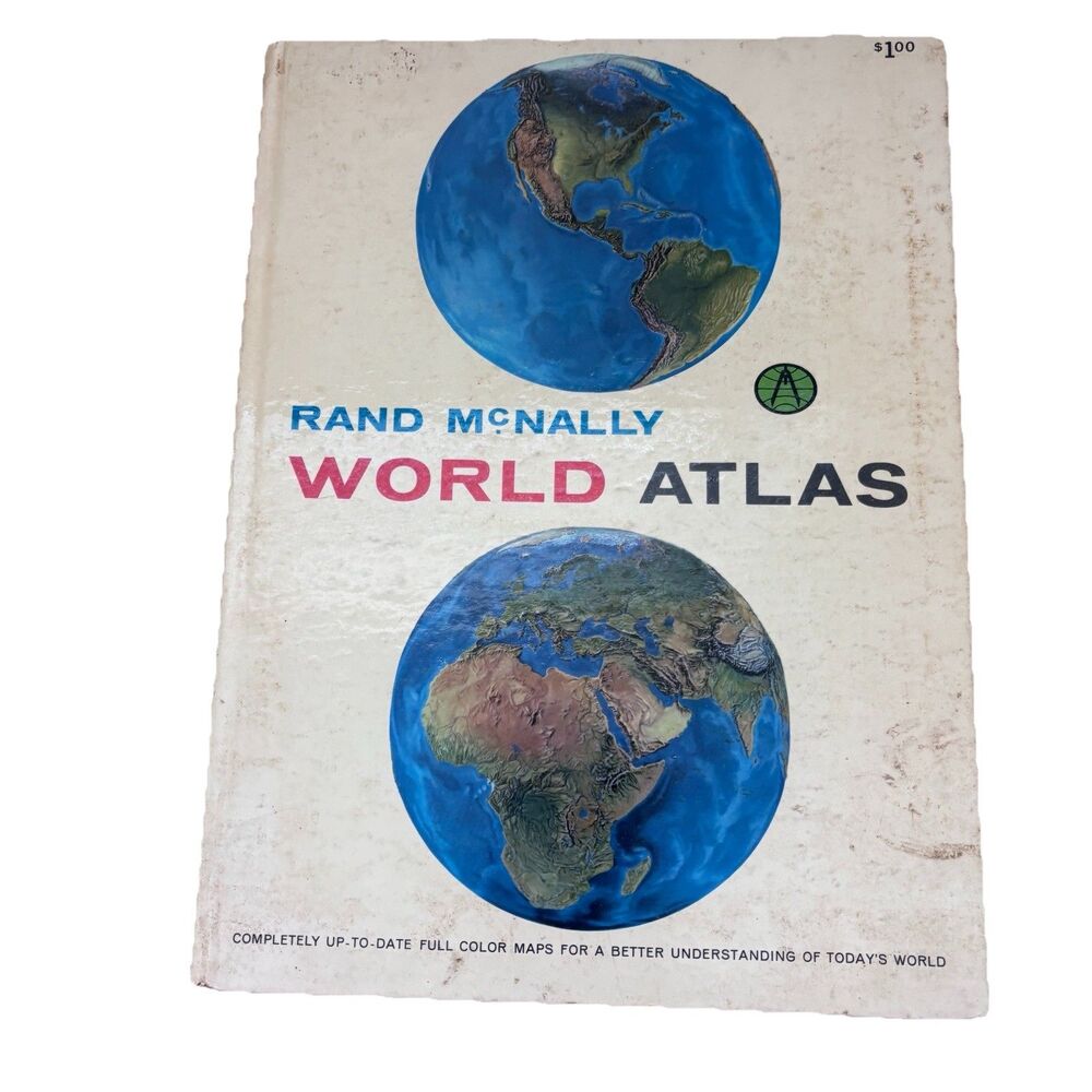 1966 Rand McNally World Atlas - Hardcover